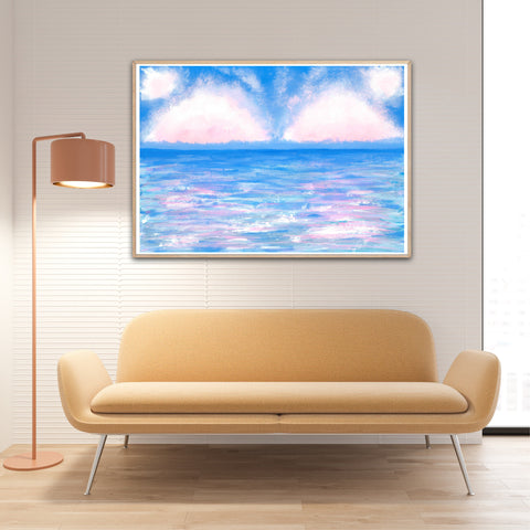 Blue Serenity (Embellished) Print