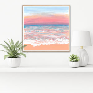 Sunset In Paradise (Embellished) Print